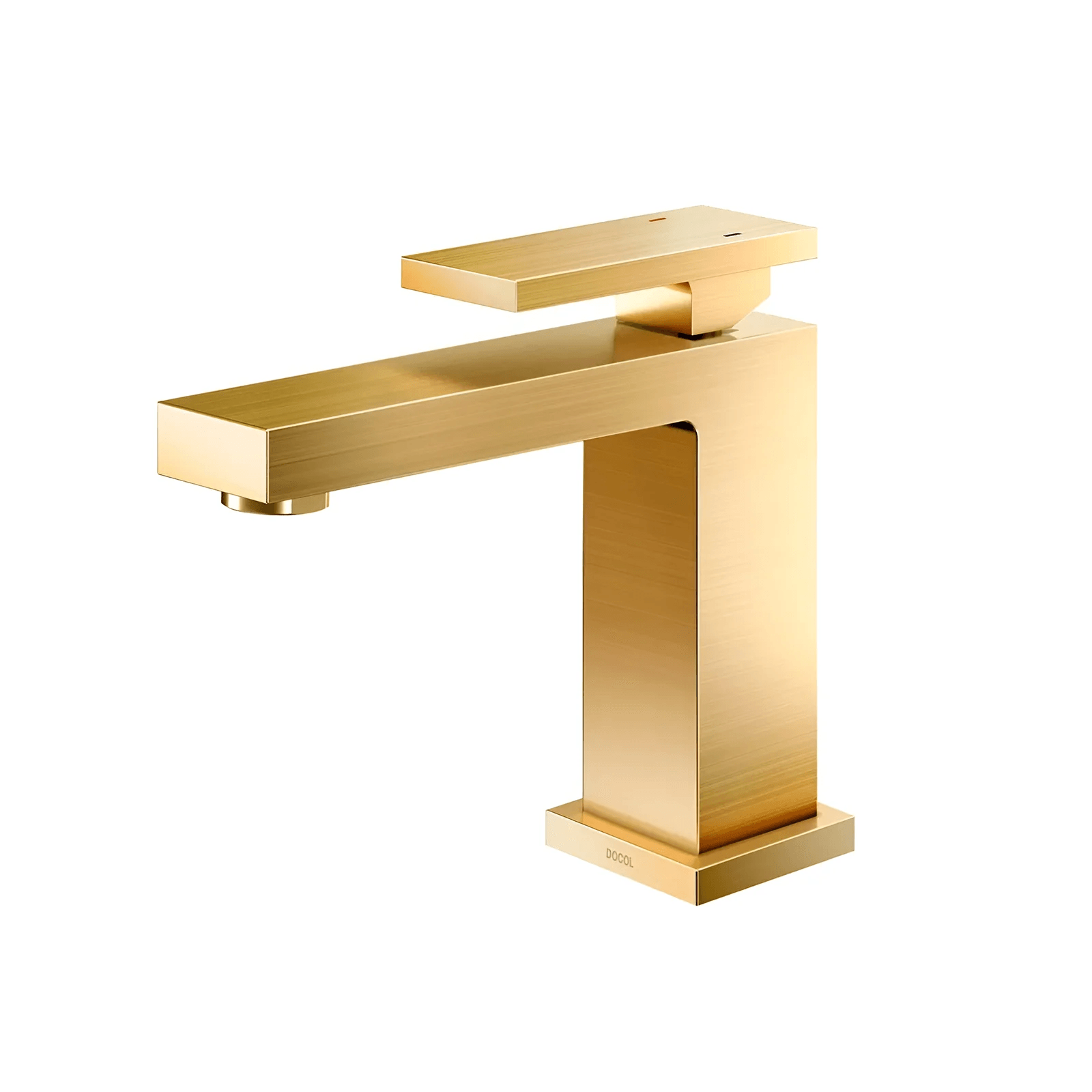 Misturador Monocomando para Lavatório de Mesa New Edge Ouro Polido PVD Docol